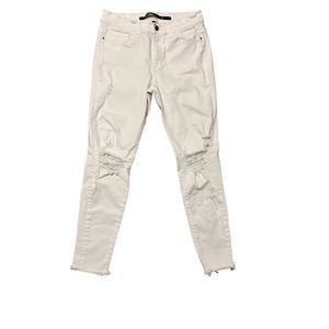 Harper Jeans Size 29 White Distressed Skinny Jeans